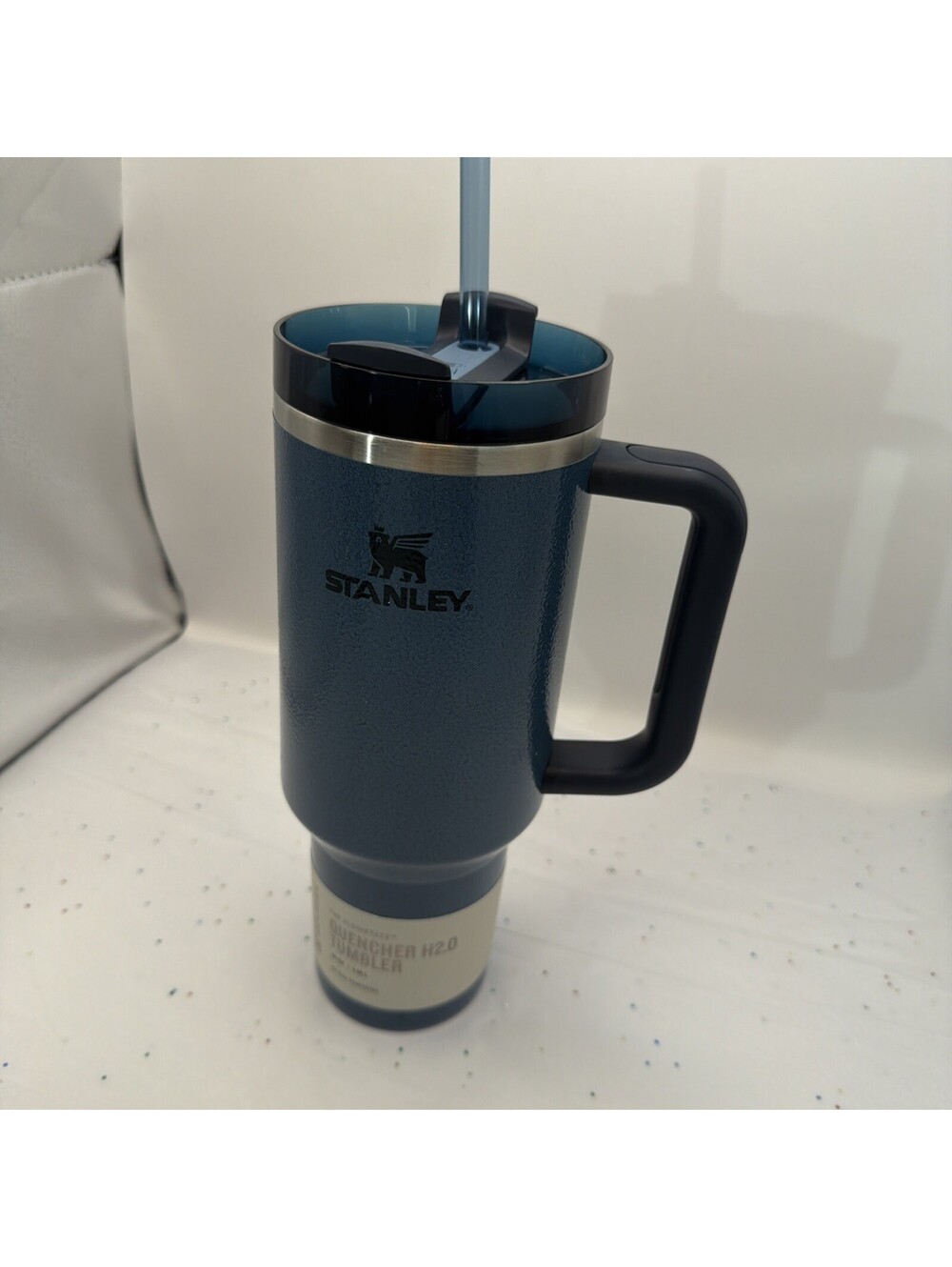 Stanley Quencher H2.0 Tumbler 40 Oz NWT Flowstate With Straw Lake Blue